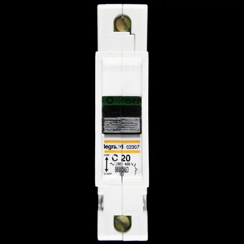 LEGRAND 20 AMP CURVE C 6kA MCB CIRCUIT BREAKER 02307