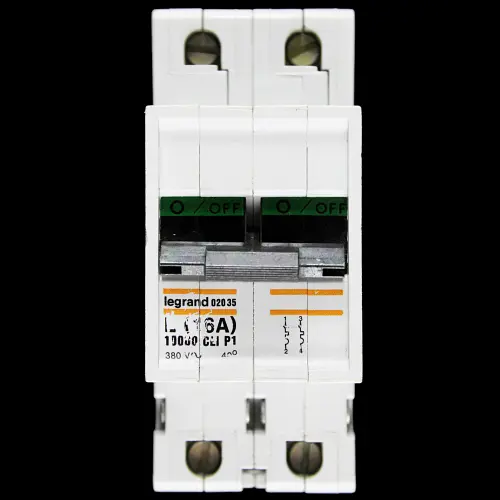LEGRAND 16 AMP 10kA DOUBLE POLE MCB CIRCUIT BREAKER 02035