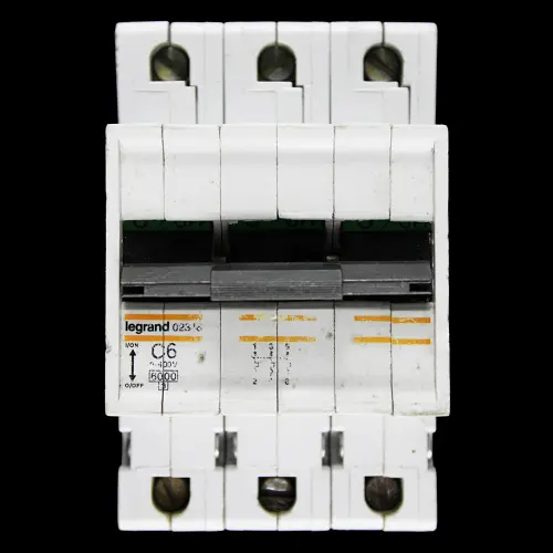 LEGRAND 6 AMP CURVE C 6kA TRIPLE POLE MCB CIRCUIT BREAKER 02348