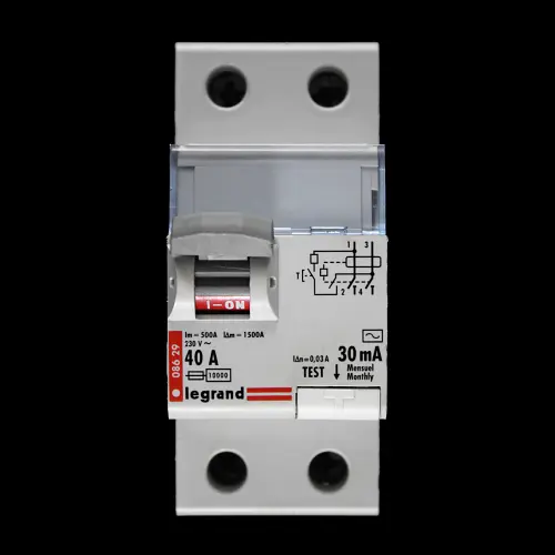 LEGRAND 40 AMP 30mA DOUBLE POLE RCD TYPE AC 086 29 08629