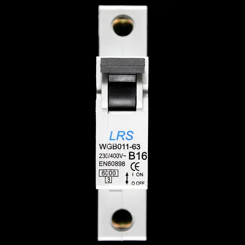 LRS 16 AMP CURVE B 6kA MCB CIRCUIT BREAKER WGB011-63 B