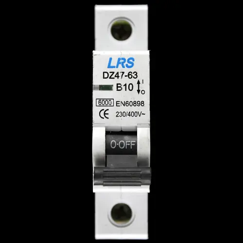 LRS 10 AMP CURVE B 6kA MCB CIRCUIT BREAKER DZ47-63