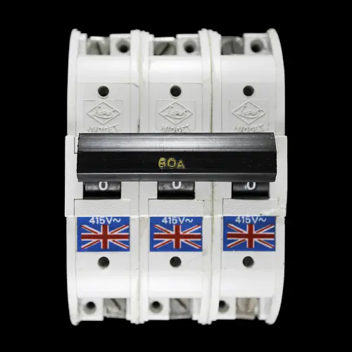 LUPUS 60 AMP TRIPLE POLE MCB CIRCUIT BREAKER MIDGET WHITE
