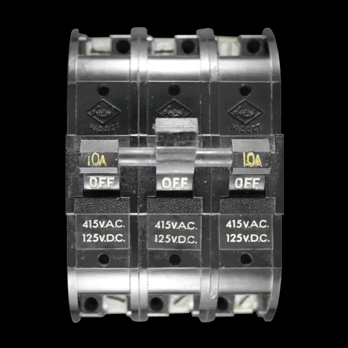 LUPUS 10 AMP TRIPLE POLE MCB CIRCUIT BREAKER MIDGET