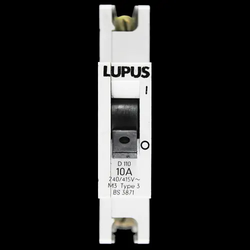 LUPUS 10 AMP TYPE 3 M3 MCB CIRCUIT BREAKER D110