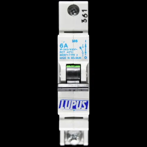 LUPUS 6 AMP TYPE 2 M6 MCB CIRCUIT BREAKER
