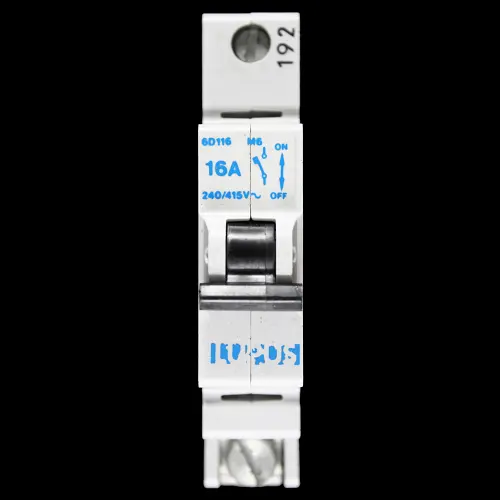 LUPUS 16 AMP TYPE 2 M6 MCB CIRCUIT BREAKER 6D116