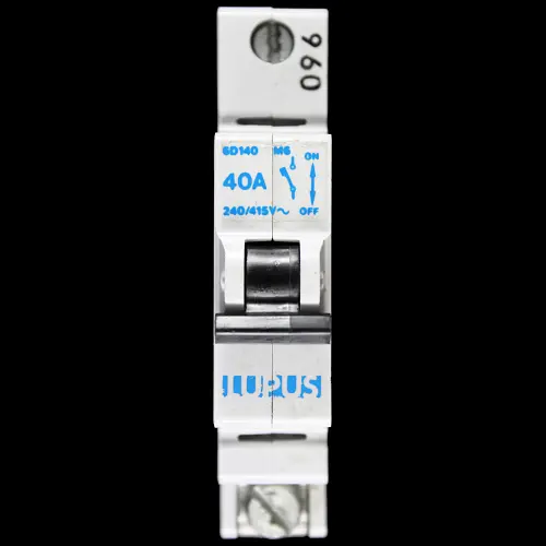 LUPUS 40 AMP TYPE 2 M6 MCB CIRCUIT BREAKER 6D140
