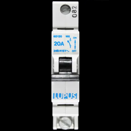 LUPUS 20 AMP TYPE 3 M6 MCB CIRCUIT BREAKER 6D120