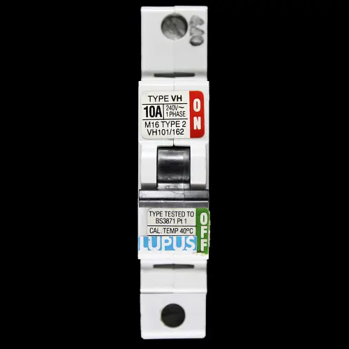 LUPUS 10 AMP TYPE 2 M16 MCB CIRCUIT BREAKER VH101/162