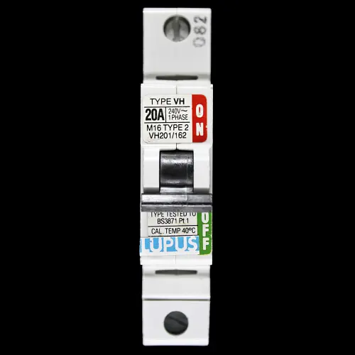 LUPUS 20 AMP TYPE 2 M16 MCB CIRCUIT BREAKER VH201/162