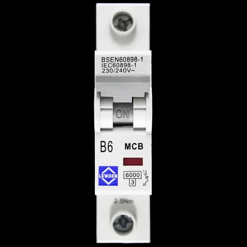 LEWDEN 6 AMP CURVE B 6kA MCB CIRCUIT BREAKER G06-1B06