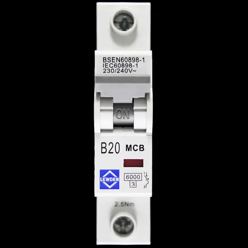 LEWDEN B 20 MCB 6kA CIRCUIT BREAKER G06-1B20