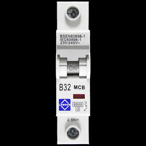 LEWDEN 32 AMP CURVE B 6kA MCB CIRCUIT BREAKER G06-1B32