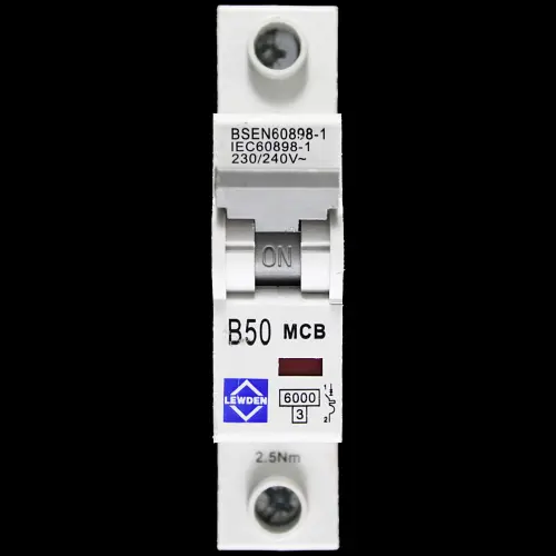 LEWDEN 50 AMP CURVE B 6kA MCB CIRCUIT BREAKER G06-1B50