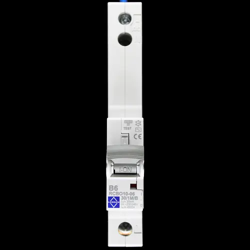 LEWDEN 6 AMP CURVE B 10kA 30mA RCBO TYPE AC RCBO10-06/30/1M/B