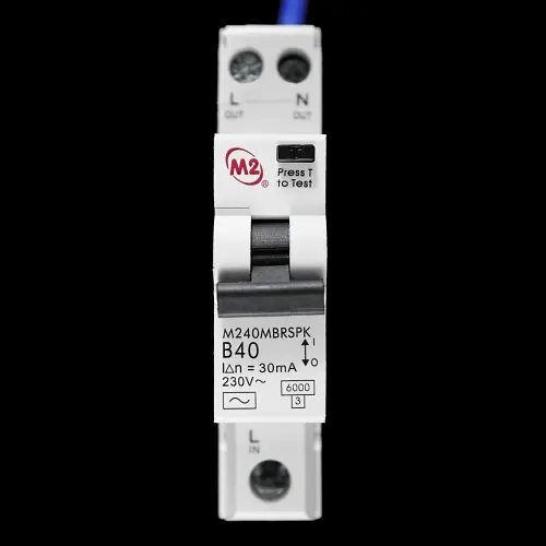 M2 40 AMP CURVE B 6kA 30mA RCBO TYPE AC M240MBRSPK