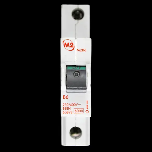 M2 6 AMP CURVE B 6kA MCB CIRCUIT BREAKER M2B6