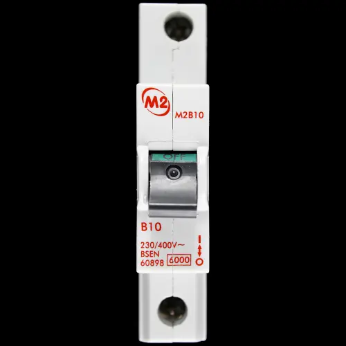 M2 10 AMP CURVE B 6kA MCB CIRCUIT BREAKER M2B10