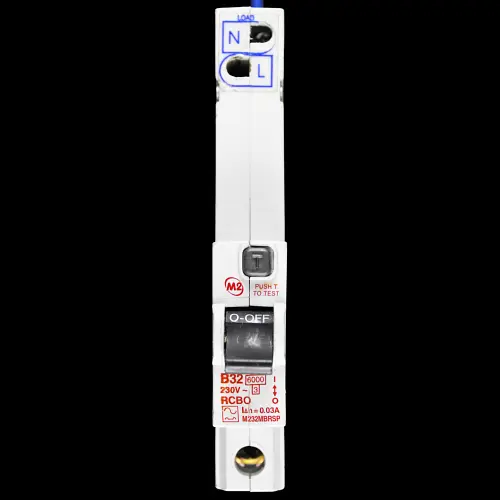 M2 32 AMP CURVE B 6kA 30mA RCBO TYPE A M232MBRSP