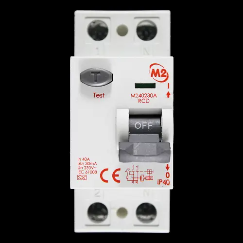 M2 40 AMP 30mA DOUBLE POLE RCD TYPE A M240230A