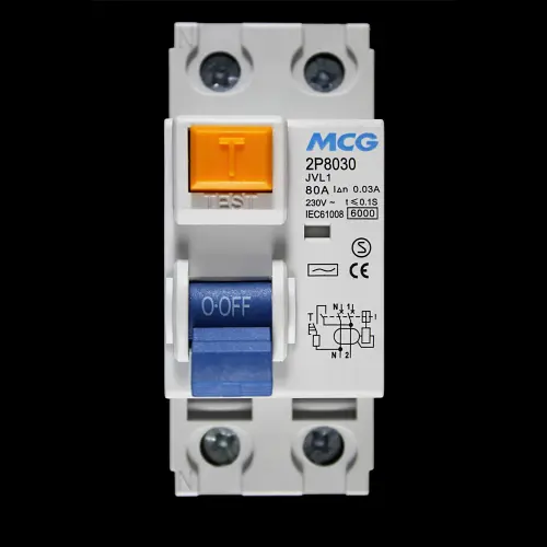 MCG 80 AMP 30mA DOUBLE POLE RCD TYPE AC JVL1 2P8030