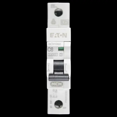 MEM EATON 6 AMP CURVE C 10kA MCB CIRCUIT BREAKER MCH106X