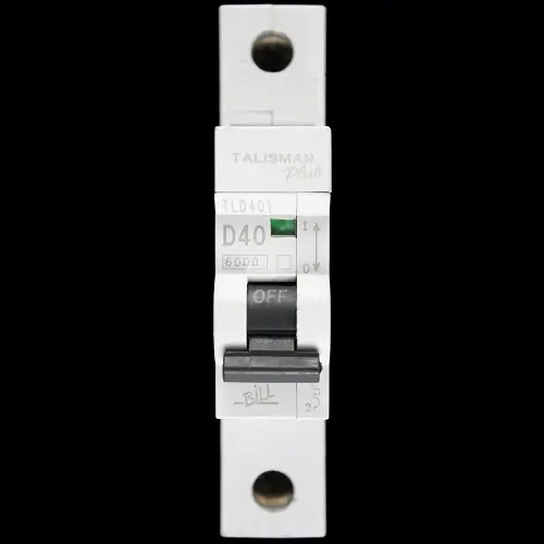 BILL 40 AMP CURVE D 6kA MCB CIRCUIT BREAKER TLD401