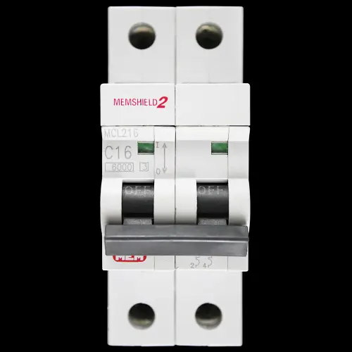 MEM EATON 16 AMP CURVE C 6kA DOUBLE POLE MCB CIRCUIT BREAKER MCL216