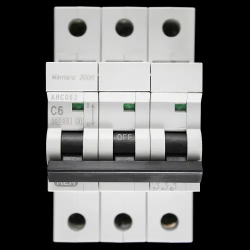 MEM EATON 6 AMP CURVE C 10kA TRIPLE POLE MCB CIRCUIT BREAKER AHC063