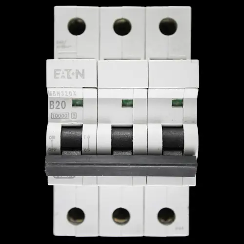 MEM EATON 20 AMP CURVE B 10kA TRIPLE POLE MCB CIRCUIT BREAKER MBH320X