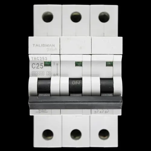 BILL 25 AMP CURVE C 10kA TRIPLE POLE MCB CIRCUIT BREAKER THC253