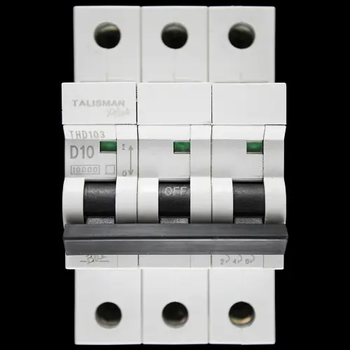 BILL 10 AMP CURVE D 10kA TRIPLE POLE MCB CIRCUIT BREAKER THD103