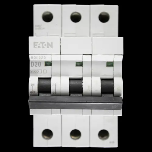 MEM EATON 20 AMP CURVE D 6kA TRIPLE POLE MCB CIRCUIT BREAKER MDL320