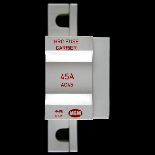 MEM 45 AMP HRC FUSE LINK HOLDER CARRIER AC45 RED