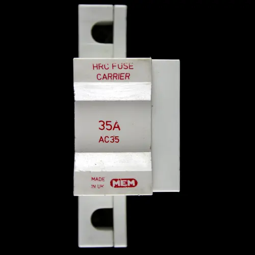 MEM 35 AMP HRC FUSE LINK HOLDER CARRIER AC35 RED