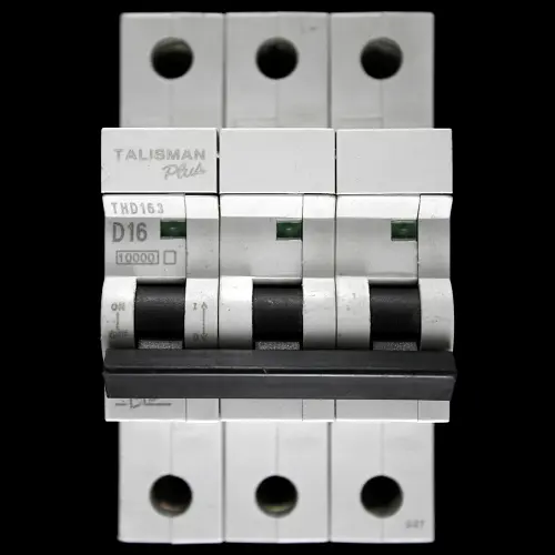 BILL 16 AMP CURVE D 10kA TRIPLE POLE MCB CIRCUIT BREAKER THD163
