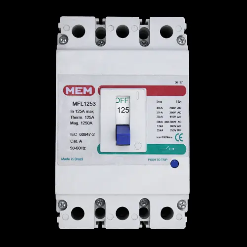 MEM 125 MCCB TRIPLE POLE 25kA MFL1253