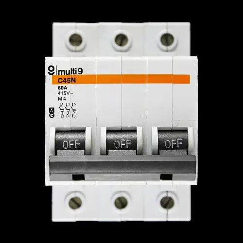 MERLIN GERIN 60 AMP TYPE 2 M4 TRIPLE POLE MCB CIRCUIT BREAKER C45N
