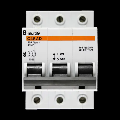 MERLIN GERIN 25 AMP TYPE 4 M4 TRIPLE POLE MCB CIRCUIT BREAKER C45AD 12025