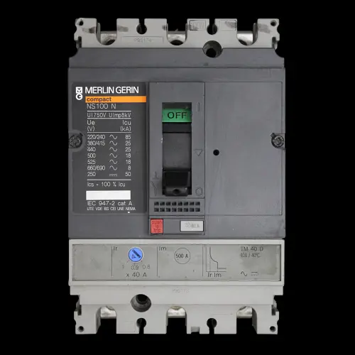 MERLIN GERIN 40 AMP 25kA TRIPLE POLE MCCB NS100N TM40D