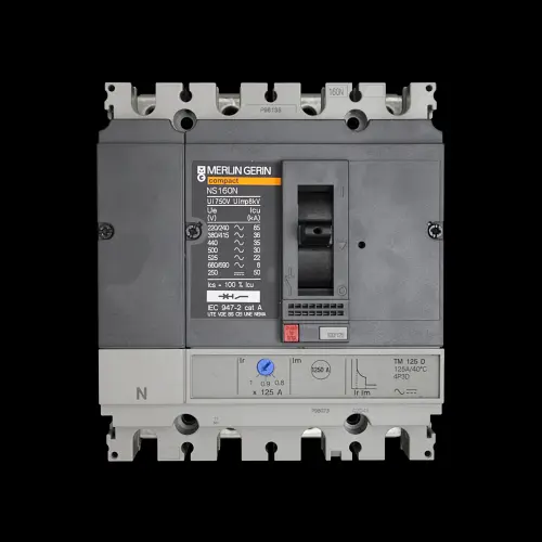 MERLIN GERIN 125 AMP 36kA FOUR POLE MCCB NS160N TM125D 30641