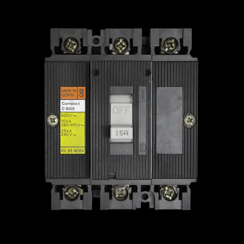 MERLIN GERIN 15 AMP 10kA TRIPLE POLE MCCB C100E