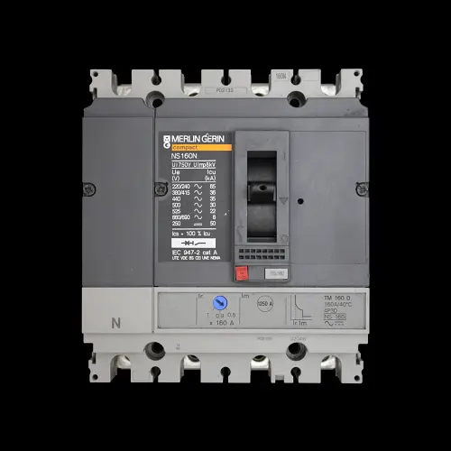 MERLIN GERIN 160 AMP 36kA FOUR POLE MCCB NS160N TM160D
