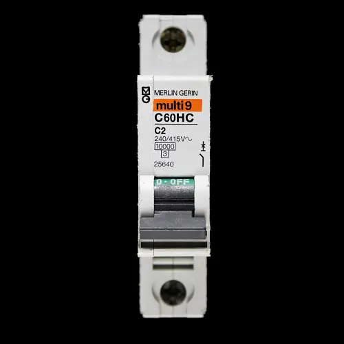 MERLIN GERIN 2 AMP CURVE C 10kA MCB CIRCUIT BREAKER C60HC 25640 MUlTI9