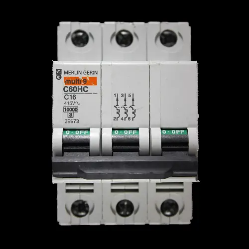 MERLIN GERIN 16 AMP CURVE C 10kA TRIPLE POLE MCB CIRCUIT BREAKER C60HC 25673