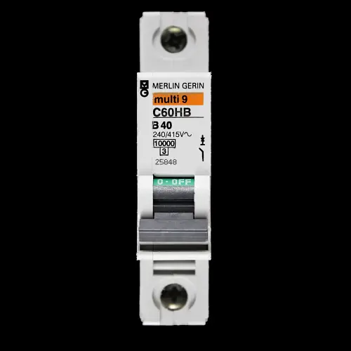 MERLIN GERIN 40 AMP CURVE B 10kA MCB CIRCUIT BREAKER C60HB 25848