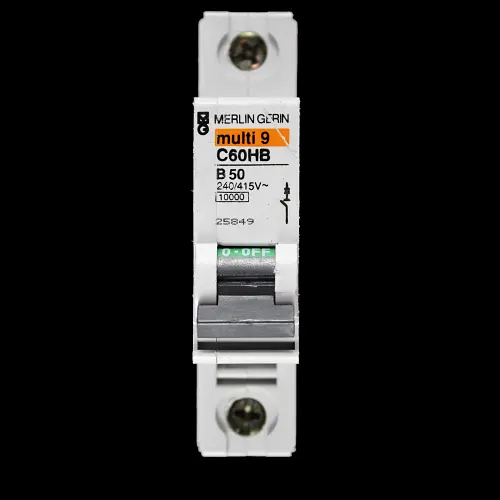 MERLIN GERIN 50 AMP CURVE B 10kA MCB CIRCUIT BREAKER C60HB 25849