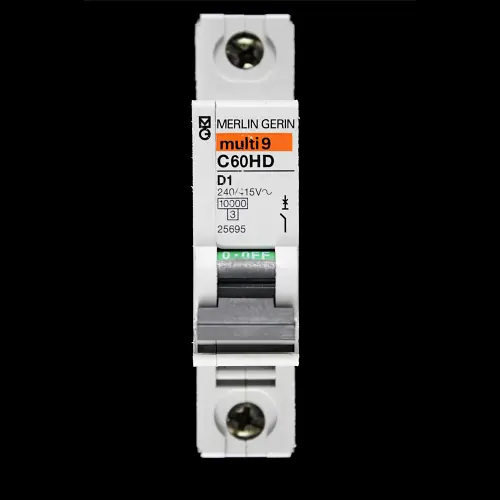 MERLIN GERIN 1 AMP CURVE D 10kA MCB CIRCUIT BREAKER C60HD 25695