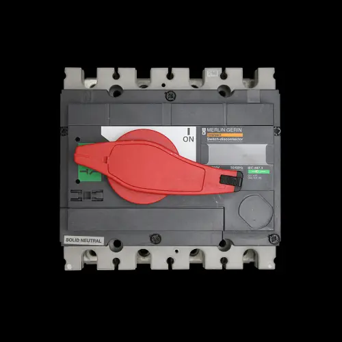 MERLIN GERIN 250 AMP FOUR POLE SWITCH DISCONNECTOR MGI2504